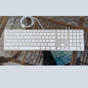 Apple Wired Keyboard, Model A1243 w/ Numeric Keypad, EUC, CLEAN